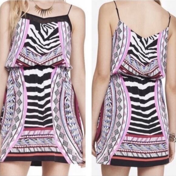 Express Pink and Black Y2K Spaghetti Strap Sundress size XS - Picture 2 of 10